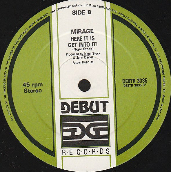 Mirage - Jack Mix IV - Used Vinyl Record 12" image 4