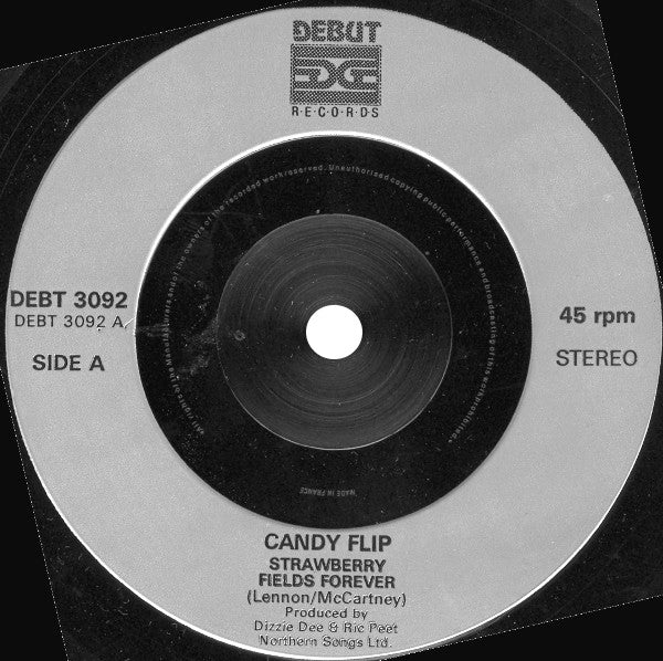 Candy Flip - Strawberry Fields Forever - Used Vinyl Record 7" image 3