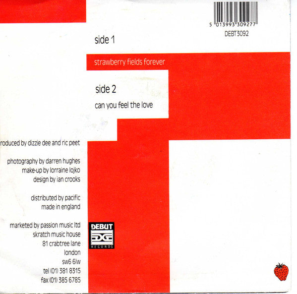 Candy Flip - Strawberry Fields Forever - Used Vinyl Record 7" image 6