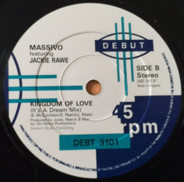 Massivo - Kingdom Of Love - Used Vinyl Record 7" image 2