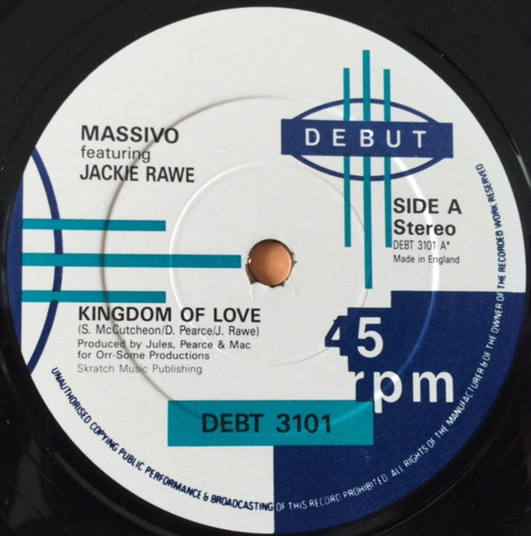 Massivo - Kingdom Of Love - Used Vinyl Record 7" image 3