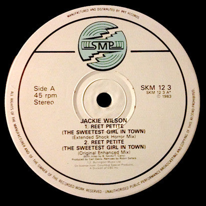 Jackie Wilson - Reet Petite (The Sweetest Girl In Town) - Used Vinyl image 2
