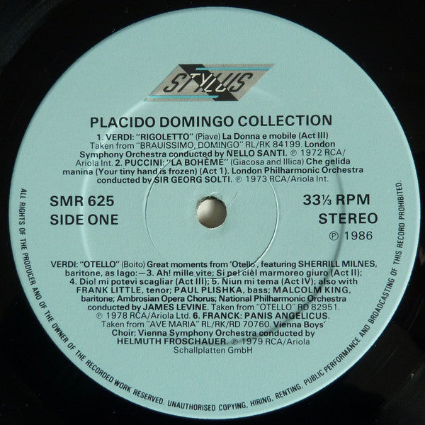 Placido Domingo - Collection - Used Vinyl Record image 3