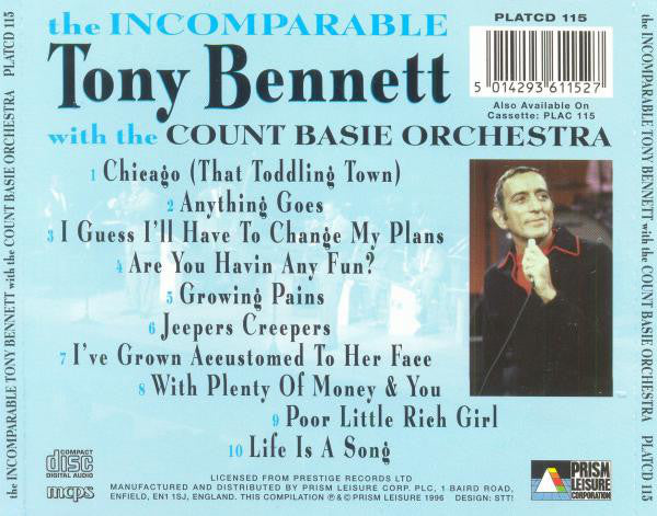 Tony Bennett - Incomparable - Used CD image 2