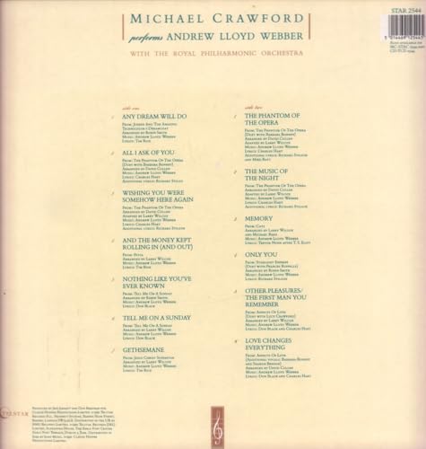 Michael Crawford - Performs Andrew Lloyd Webber - Used Vinyl Record image 2