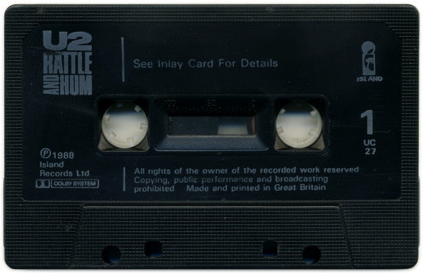 U2 - Rattle And Hum - Used Cassette image 3
