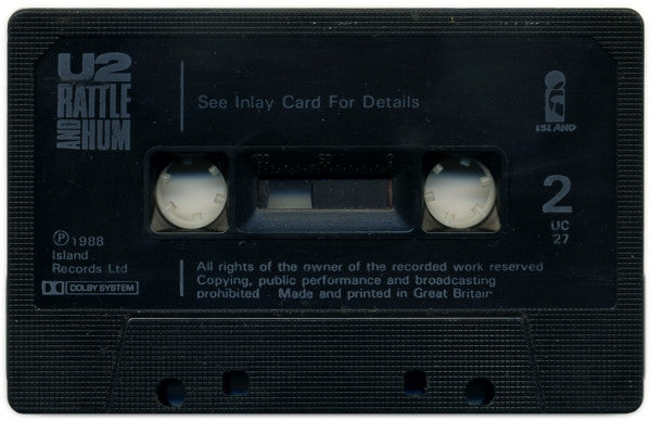 U2 - Rattle And Hum - Used Cassette image 4