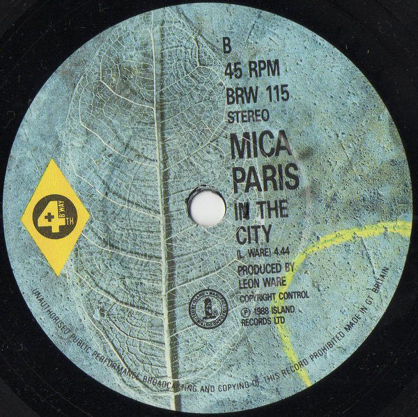 Mica Paris - Breathe Life Into Me - Used Vinyl Record 7" image 4