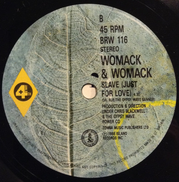 Womack & Womack - Life's Just A Ballgame - Used Vinyl Record 7" image 4