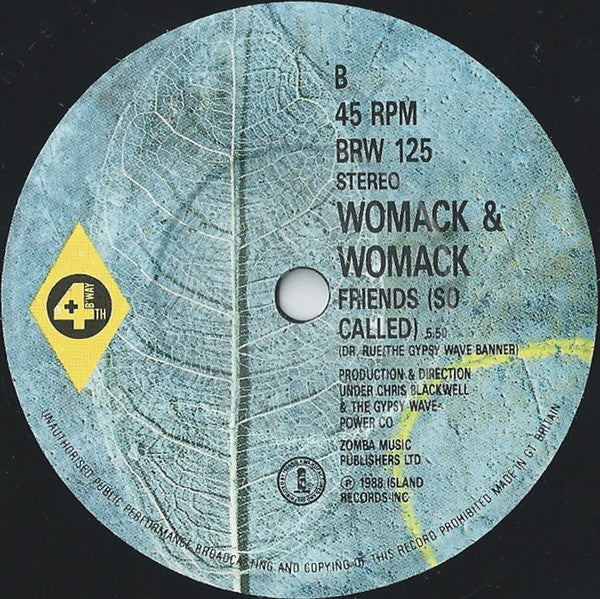 Womack & Womack - Celebrate The World - Used Vinyl Record 7" image 4