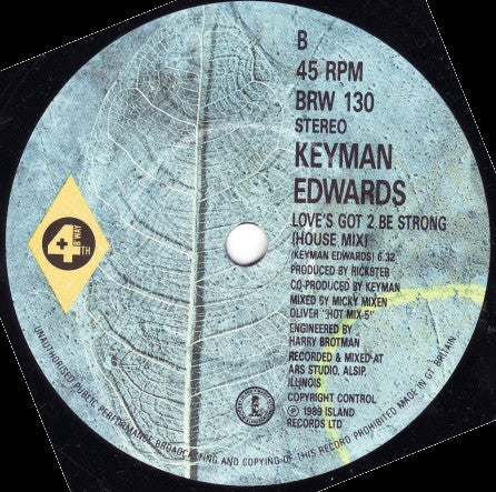 Keyman Edwards - Love's Got 2 Be Strong - Used Vinyl Record 7" image 4