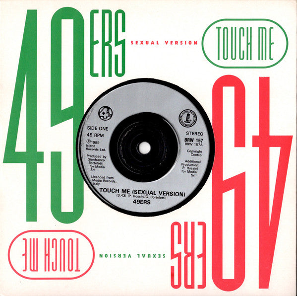 49ers - Touch Me - Used Vinyl Record 7" image 1