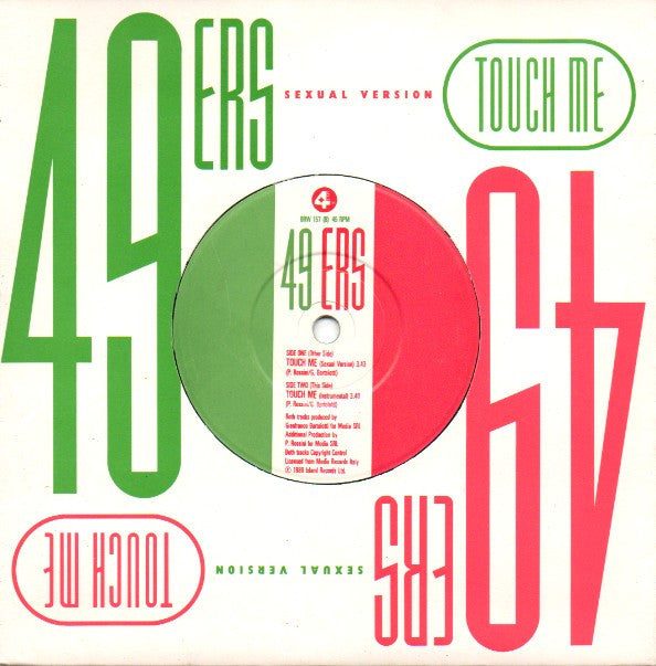 49ers - Touch Me - Used Vinyl Record 7" image 5