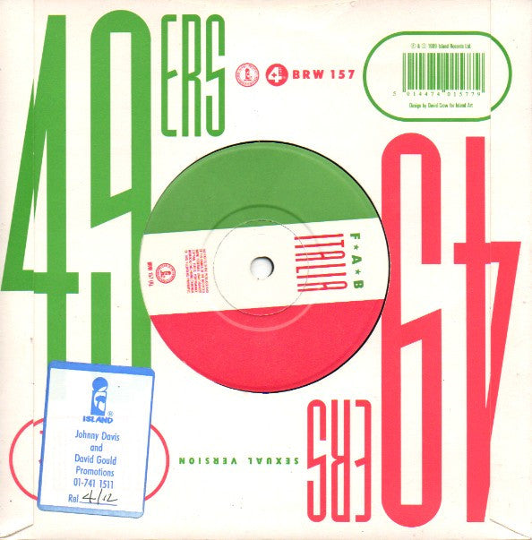 49ers - Touch Me - Used Vinyl Record 7" image 6