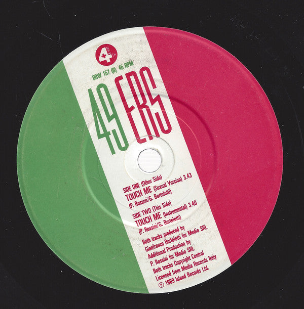 49ers - Touch Me - Used Vinyl Record 7" image 8