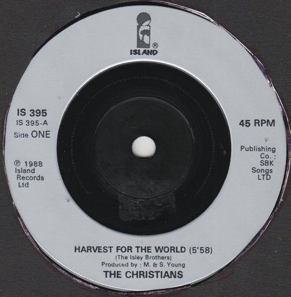 Christians - Harvest For The World - Used Vinyl Record 7" image 3
