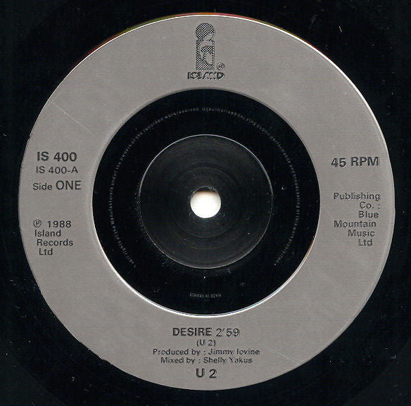 U2 - Desire - Used Vinyl Record 7" image 10
