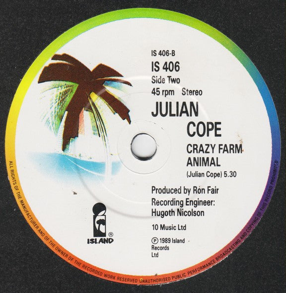 Julian Cope - China Doll - Used Vinyl Record 7" image 4