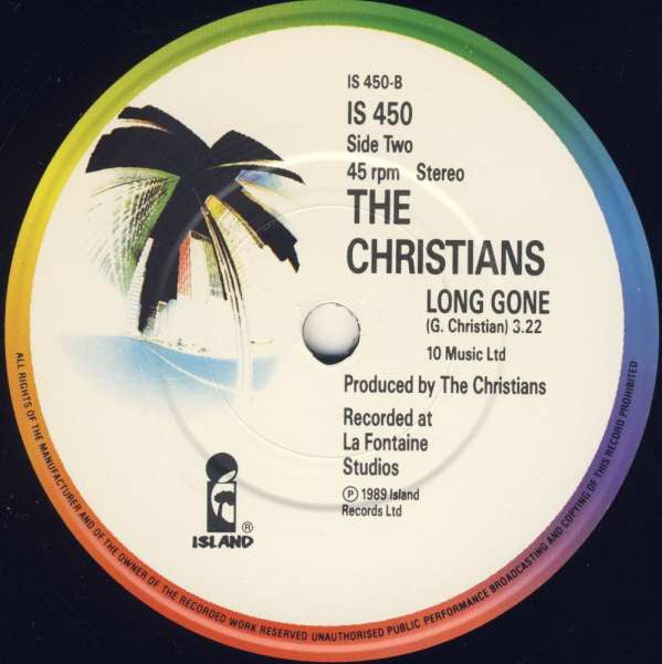 Christians - Words - Used Vinyl Record 7" image 8