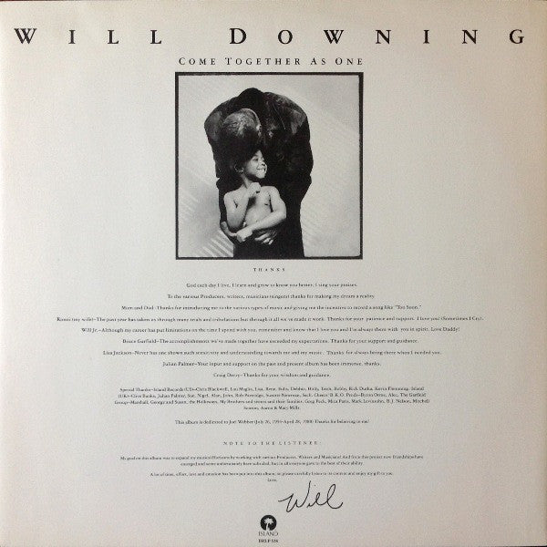Will Downing - Come Together As One - Used Vinyl Record image 5