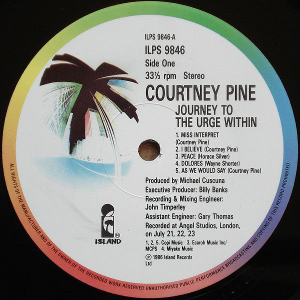 Courtney Pine - Journey To The Urge Within - Used Vinyl Record image 3