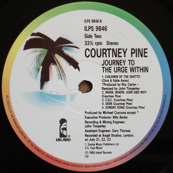 Courtney Pine - Journey To The Urge Within - Used Vinyl Record image 4