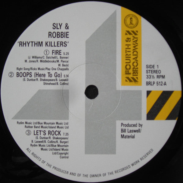 Sly & Robbie - Rhythm Killers - Used Vinyl Record image 3