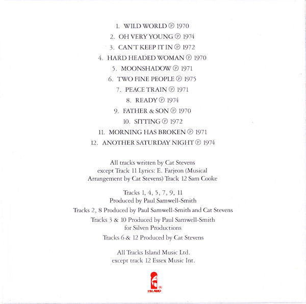 Cat Stevens - Greatest Hits - Used CD image 5