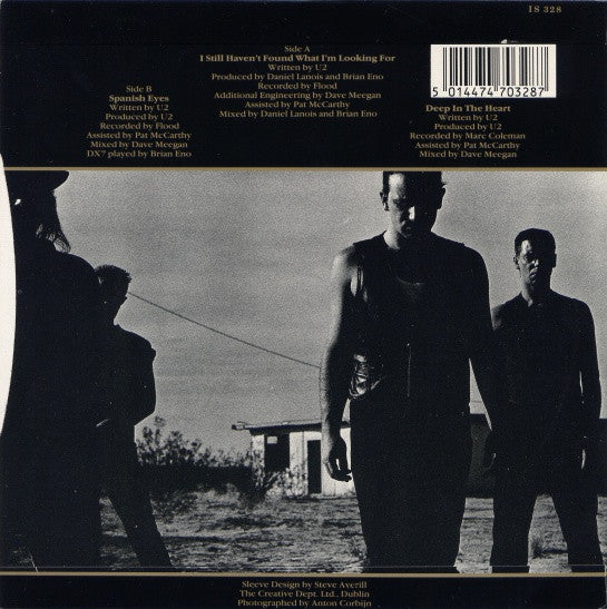 U2 - I Still Haven't Found What I'm Looking For - Used Vinyl Record 7" image 2