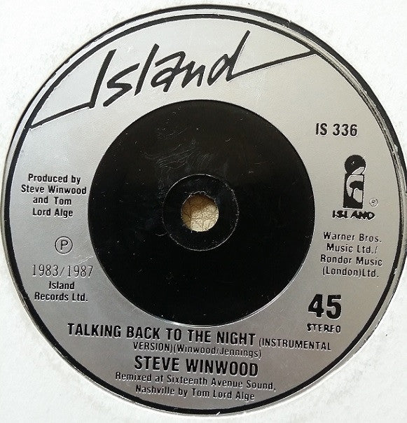 Steve Winwood - Valerie - Used Vinyl Record 7" image 4