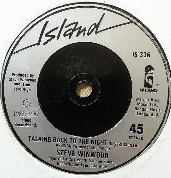 Steve Winwood - Valerie - Used Vinyl Record 7" image 8