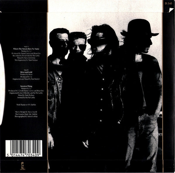 U2 - Where The Streets Have No Name - Used Vinyl Record 7" image 2