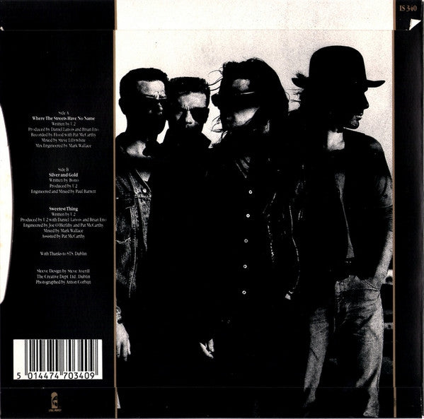 U2 - Where The Streets Have No Name - Used Vinyl Record 7" image 6