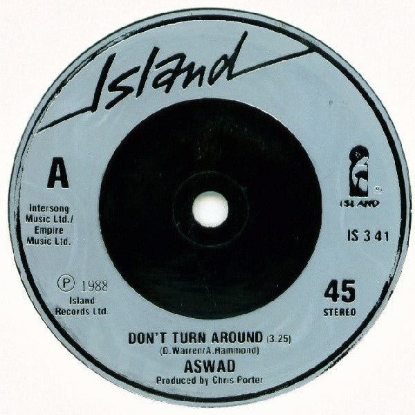 Aswad - Don't Turn Around - Used Vinyl Record 7" image 3