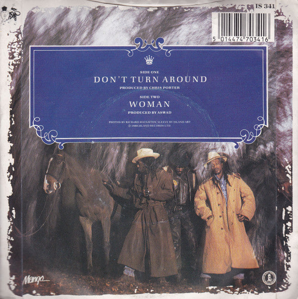 Aswad - Don't Turn Around - Used Vinyl Record 7" image 6