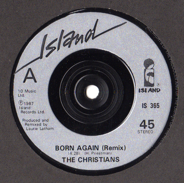 Christians - Born Again (Remix) - Used Vinyl Record 7" image 7