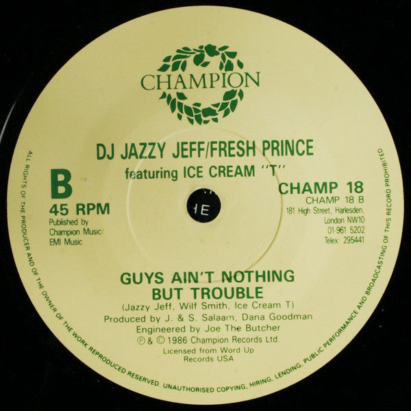 DJ Jazzy Jeff & The - Girls Ain't Nothing But Trouble - Used Vinyl Re image 4