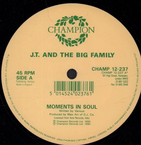 J.T. And The Big Fam - Moments In Soul - Used Vinyl Record 12" image 3