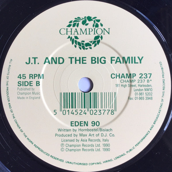 J.T. And The Big Fam - Moments In Soul - Used Vinyl Record 7" image 4