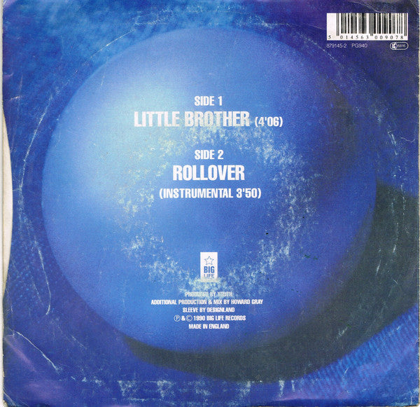 Blue Pearl - Little Brother - Used Vinyl Record 7" image 2