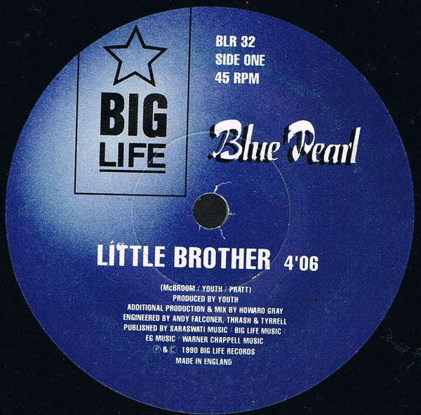 Blue Pearl - Little Brother - Used Vinyl Record 7" image 3