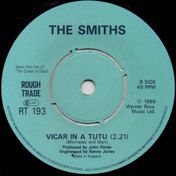 Smiths - Panic - Used Vinyl Record 7" image 3