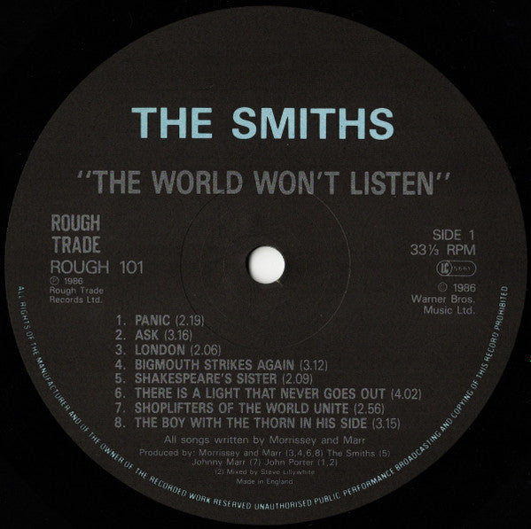 Smiths - World Won't Listen - Used Vinyl Record image 3