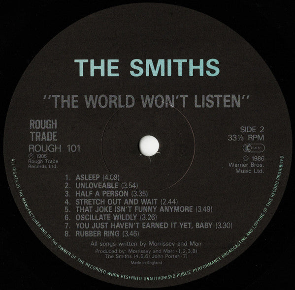 Smiths - World Won't Listen - Used Vinyl Record image 4