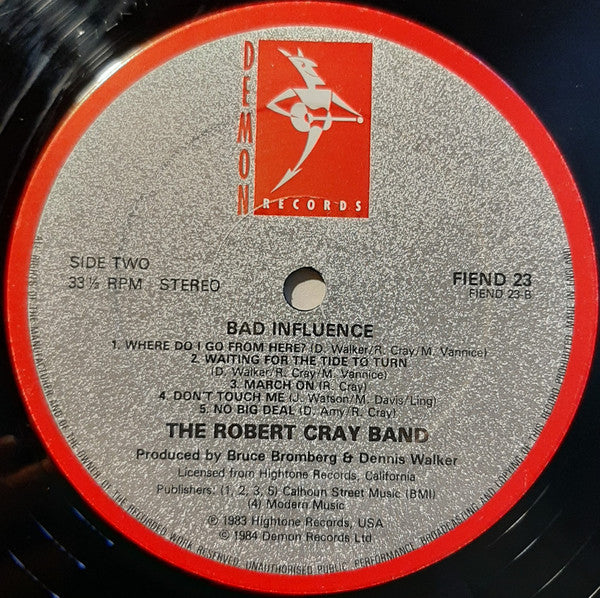 Robert Cray Band - Bad Influence - Used Vinyl Record image 4