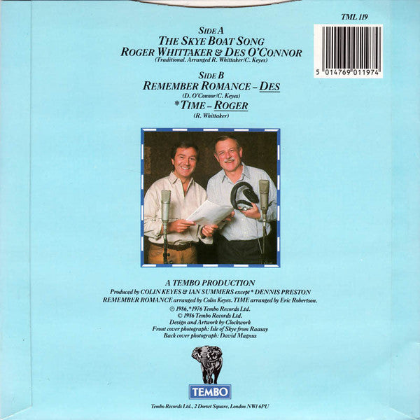 Roger Whittaker - Skye Boat Song - Used Vinyl Record 7" image 2