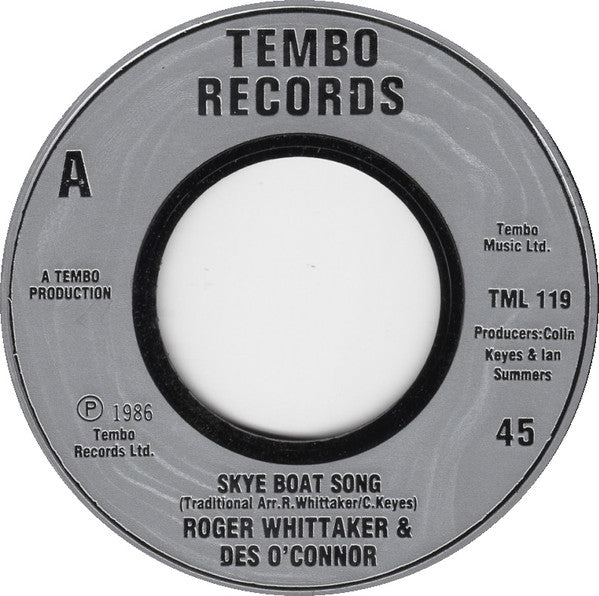 Roger Whittaker - Skye Boat Song - Used Vinyl Record 7" image 3