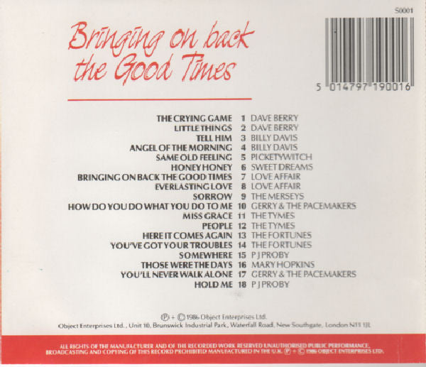 Various - Hits Of The 60's U.K. - Used CD image 2