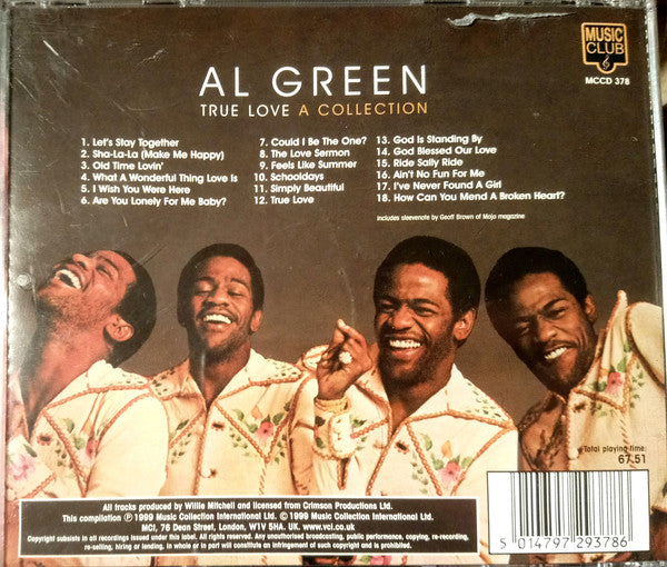 Al Green - True Love (A Collection) - Used CD image 2