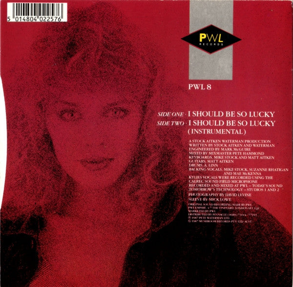 Kylie Minogue - I Should Be So Lucky - Used Vinyl Record 7" image 6
